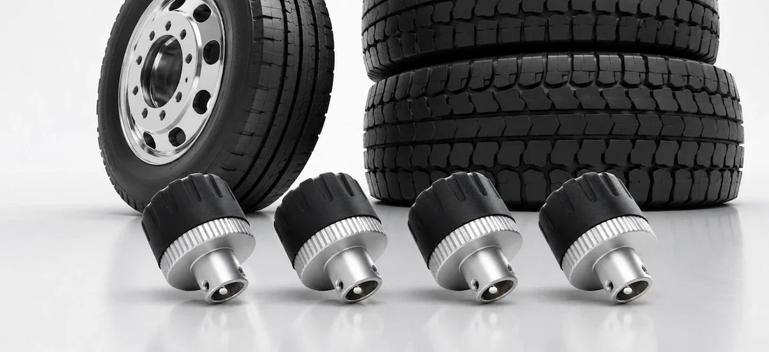 External Talon TPMS Cap Sensor With Lock for trucks, trailers and RVs