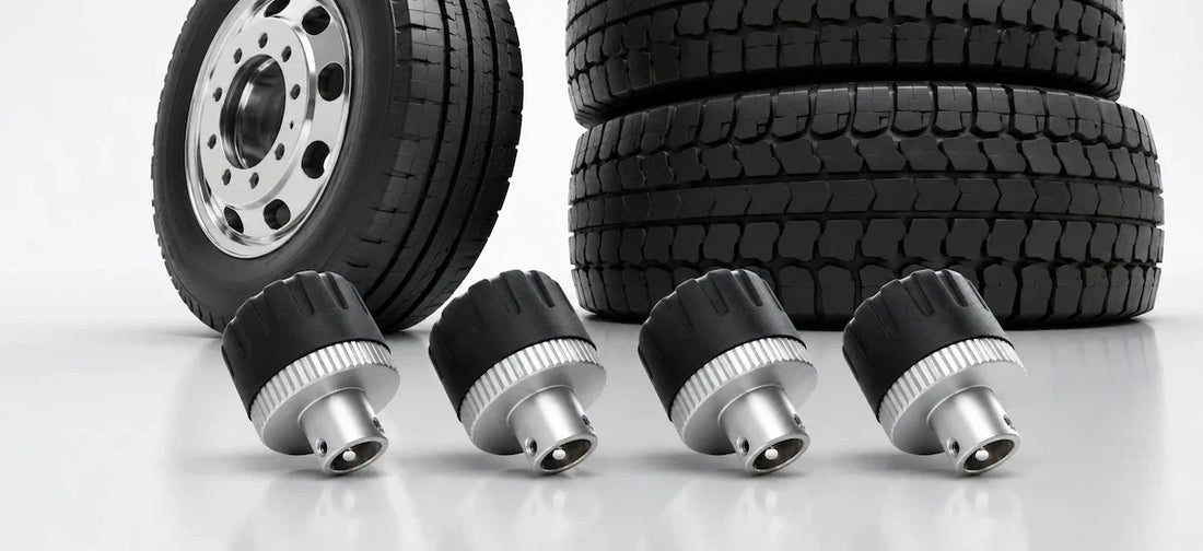 External Talon TPMS Cap Sensor With Lock for trucks, trailers and RVs