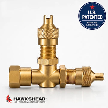 Large Bore TPMS T-Valve Adapter for Mining and Industrial Tires