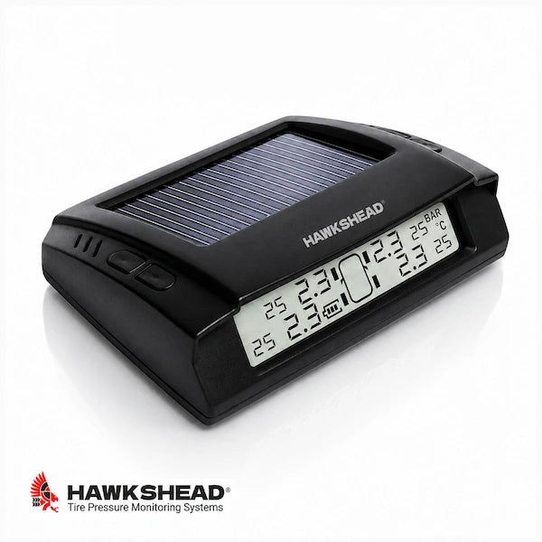 Solar tire pressure monitoring system with wireless sensors