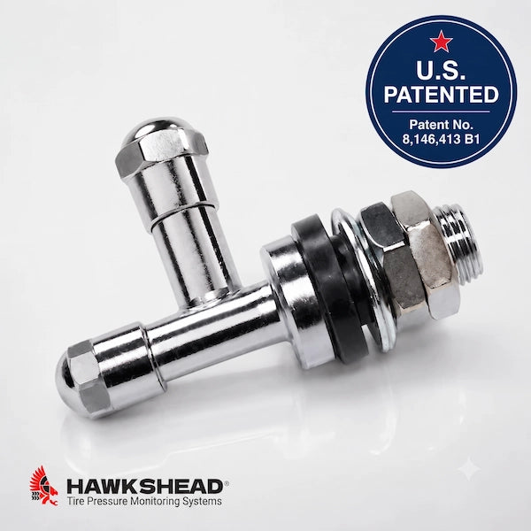 HawksHead TPMS T-Valve Stem for External Sensors
