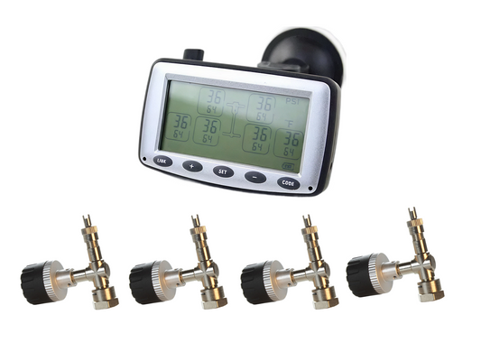 TALON 6 Bi-Mode Monitors up to 6 wheels with 4 ALUMINUM CAP /4 T-VALVE ADAPTERS