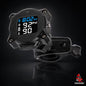 motorcycle tpms system - front view with screen