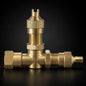 Large Bore TPMS T-Valve Adapter for Mining and Industrial Tires