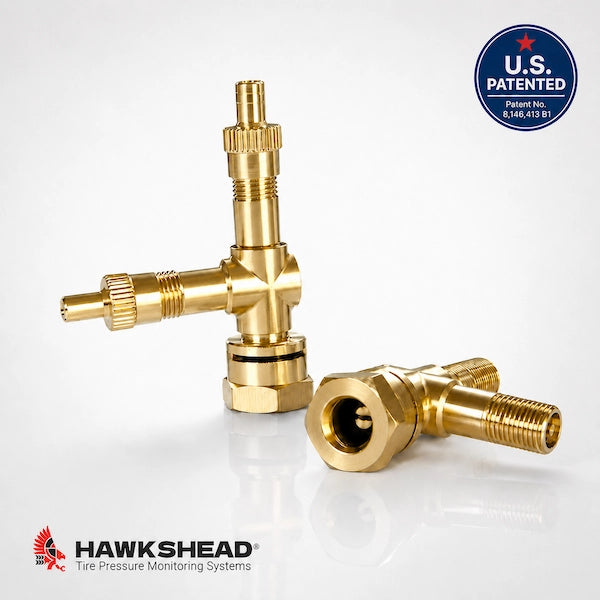 HawksHead TPMS T-Valve Adapters for External Sensors