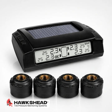 Solar TPMS System for 4-Wheel Tire Monitoring